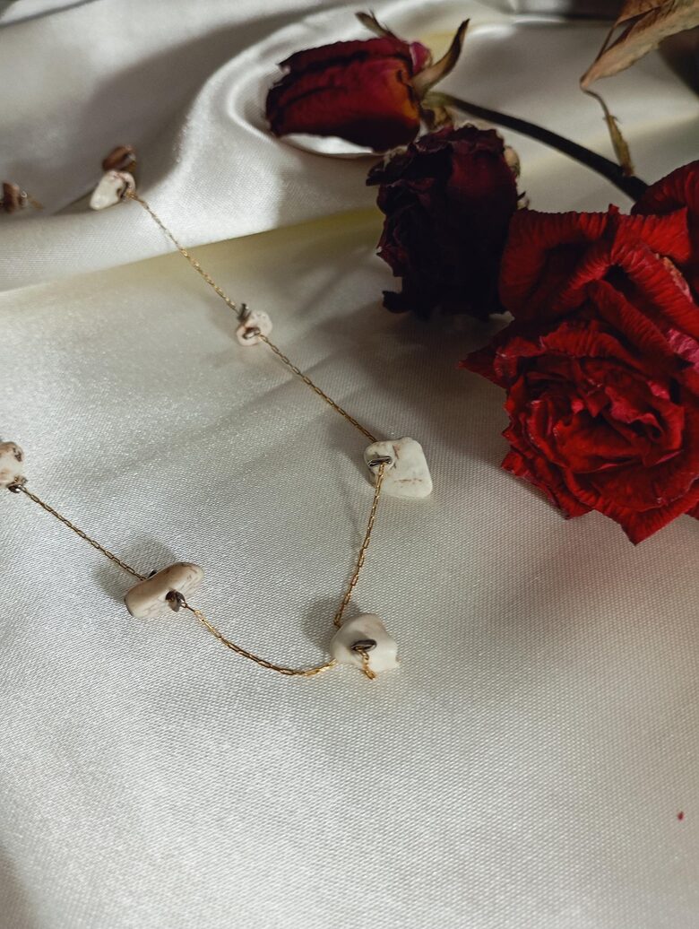 Handmade Steel Necklace – Gold