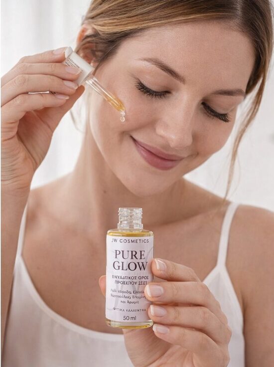 Natural Botanical Face Oil Serum for Radiant Skin Glow