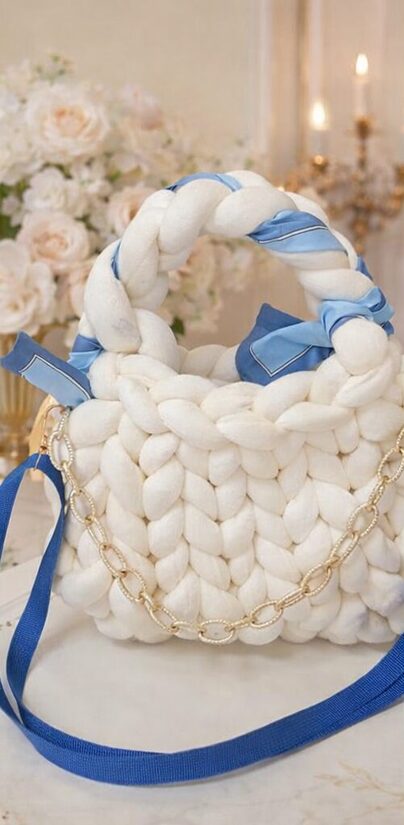 Marshmallow Woven Bags