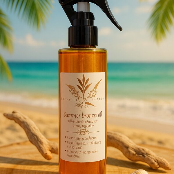 Λαδάκι Μαυρίσματος – Summer Bronze Oil Μια ηλιόλουστη αγκαλιά σε κάθε σταγόνα. Με καροτέλα