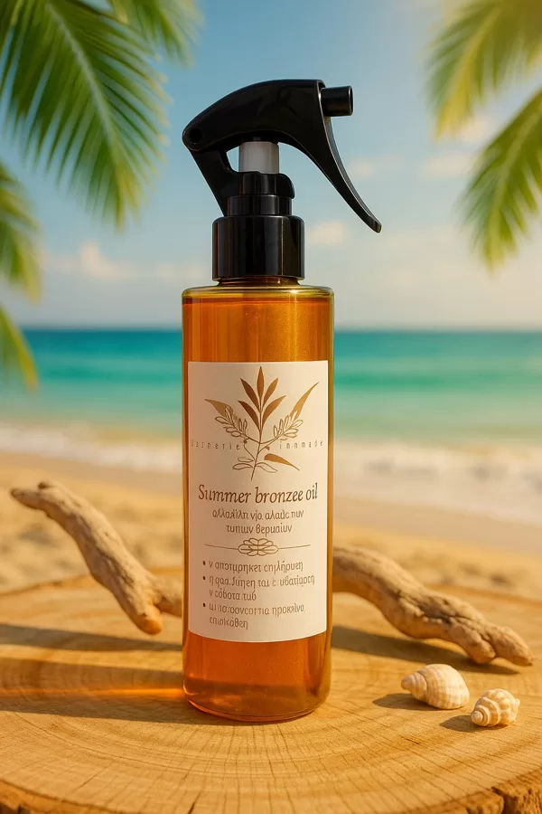 Λαδάκι Μαυρίσματος – Summer Bronze Oil Μια ηλιόλουστη αγκαλιά σε κάθε σταγόνα. Με καροτέλα